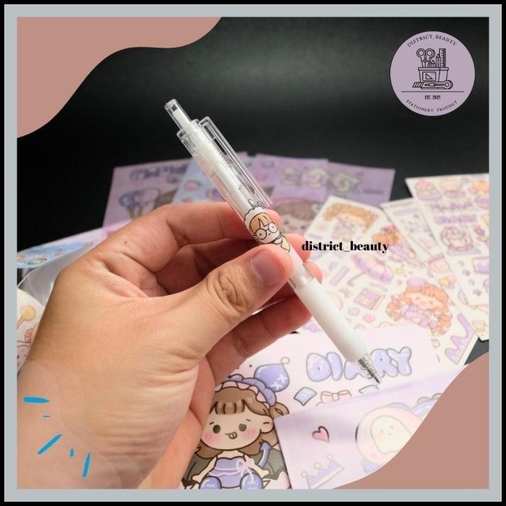 TERMURAH STIKER JBE-17 PAKET STIKER MASU JURNAL 3 IN 1 MASU DODO CUTE GIRL  