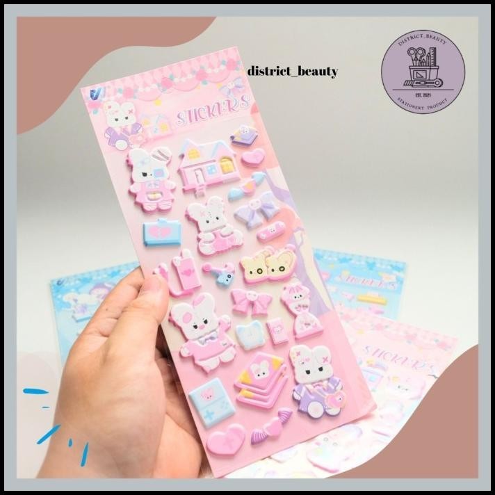 

TERMURAH STIKER TIMBUL KELINCI 3D STICKER TIMBUL RABBIT PINK LUCU !!!!