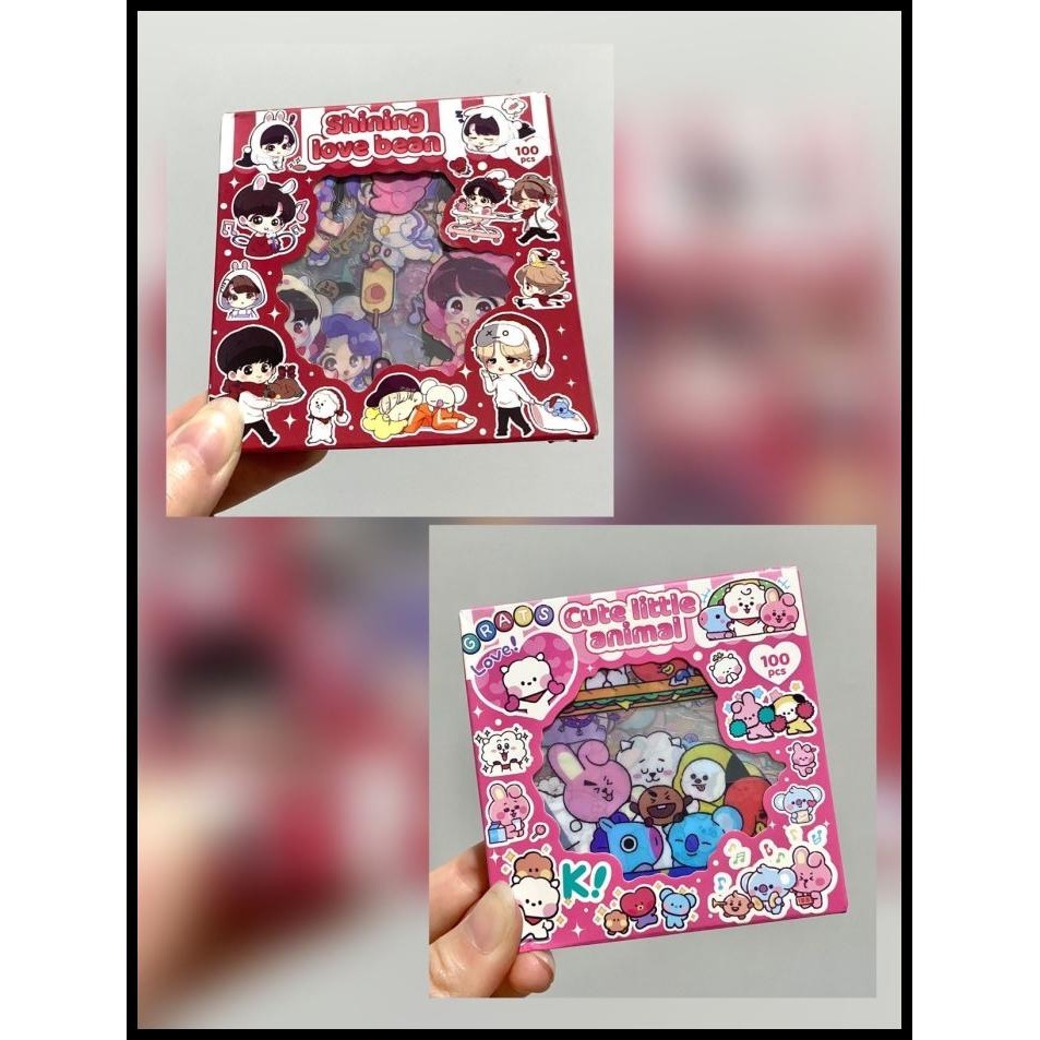 

DISKON STICKER MOMO X BTS21 STICKER KOREAN ISI 100 LEMBAR
