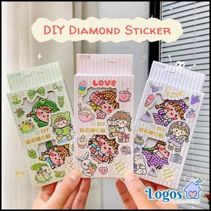 

TERMURAH DIY DIAMOND PAINTING STICKER MOMO PACK STIKER MANIK TEMPEL BEADS KOREA