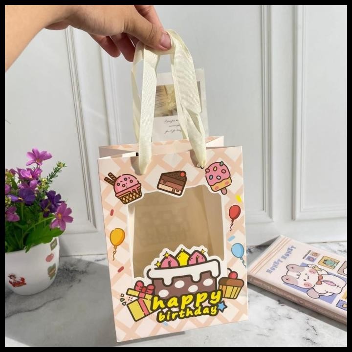 

TERBARU PAPER BAG HAPPY BIRTHDAY CUTE LUCU UK 20X15X10 CM CD-765 HARGA MURAH !!!