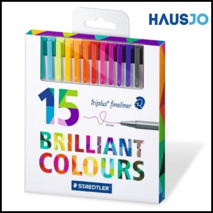 

BEST DEAL STAEDTLER TRIPLUS FINELINER 15PCS COLORS