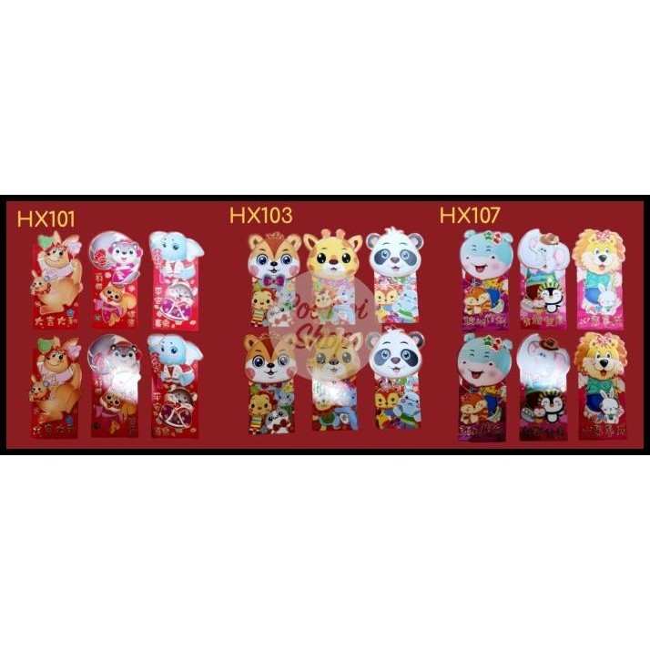 

DISKON ANGPAO IMLEK SHIO KELINCI 2023 KARTUN ANIMAL 3D DOMPET ISI 6 ANGPAU !!!
