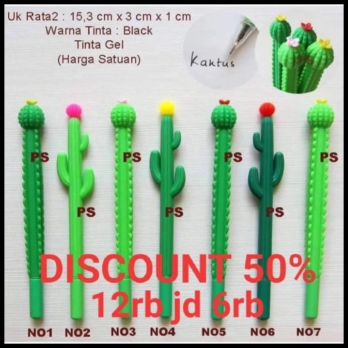 

DISKON BOLPEN GEL KAKTUS PULPEN CACTUS LUCU PEN ALAT TULIS TINTA HITAM !!!