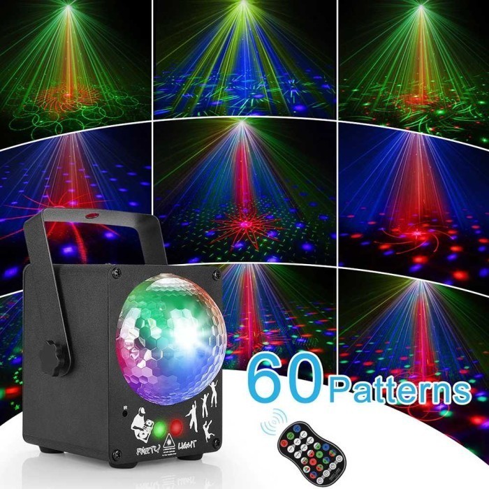 Lampu Diskotik Laser 60 Pola / Disco 60 Patterns - M-Rgb-60A