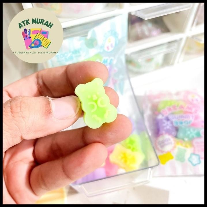 

DISKON PENGHAPUS DREAM GUMMY BEAR 1 SET ISI 5 TOCHAIN E2119 LUCU IMUT KADO !!!!