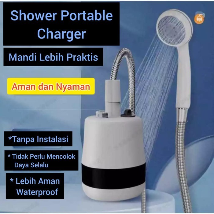 Shower Charger Portable Outdoor Shower - Selang Stainless