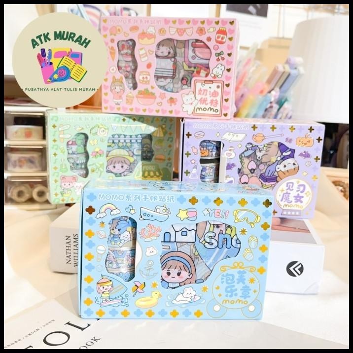 

TERMURAH STIKER SENMU 10 LEMBAR + 4 WASHI TAPE YSR001 MOMO MURAH LEBAY COD BAGU