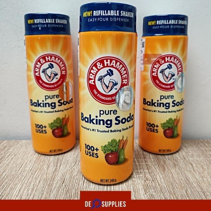 

Arm & Hammer Pure Baking Soda Shaker 340gr - Serbaguna Soda Kue USA