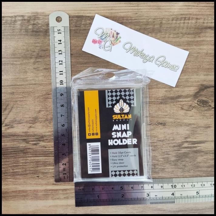 

BEST DEAL SULTAN MINI SNAP CARD HOLDER 63.5X88.9MM KARTU SPORT K-POP PHOTOCARD !!!!!!