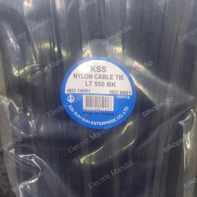 

Kss Nylon Cable Ties Lt- 550/ 55Cm X 7,6Mm - Hitam/Putih Kualitas Premium