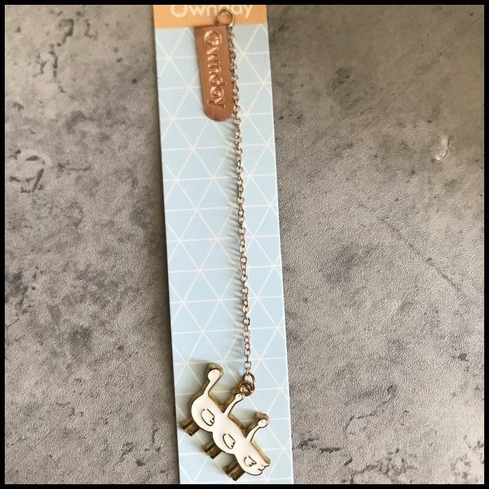 

TERMURAH OWNDAY ANIMAL CHAINED BOOKMARK / BOOKMARK LUCU/ PENANDA BUKU !!!!!!!