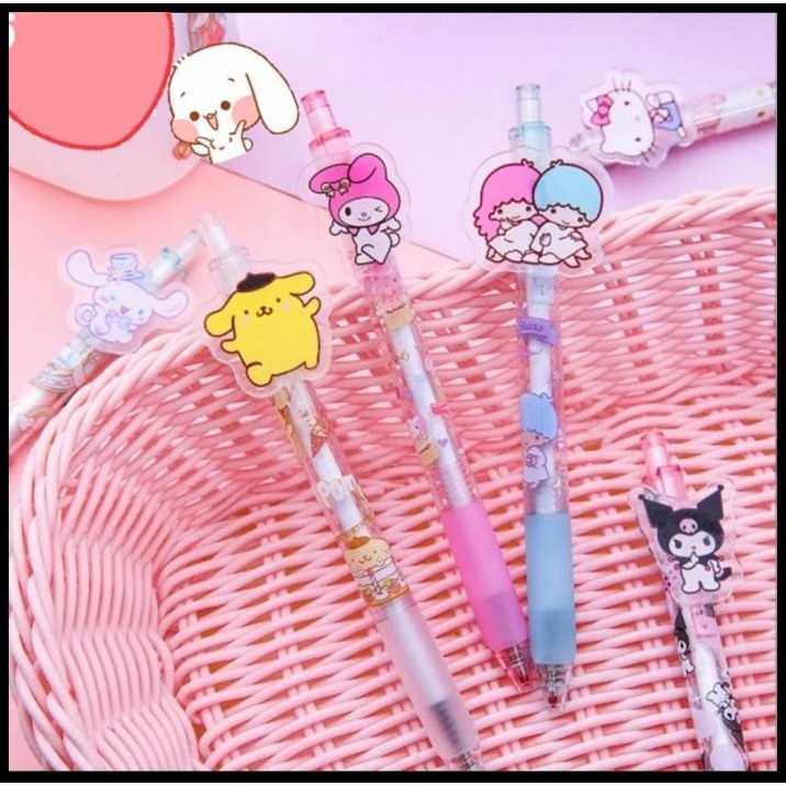 

DISKON BALLPOINT ALAT TULIS 0.5MM STATIONERY PULPEN GEL PEN SANRIO MIX RANDOM !!!!!!