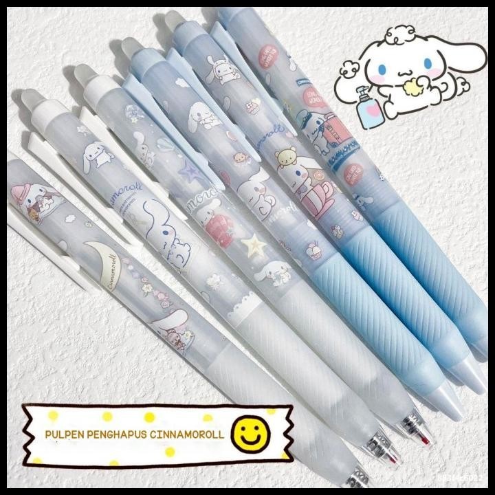 

BEST DEAL PULPEN PENGHAPUS CINNAMOROLL 1218 1850 TINTA BIRU 0.5MM | PEN TINTA KM !!!