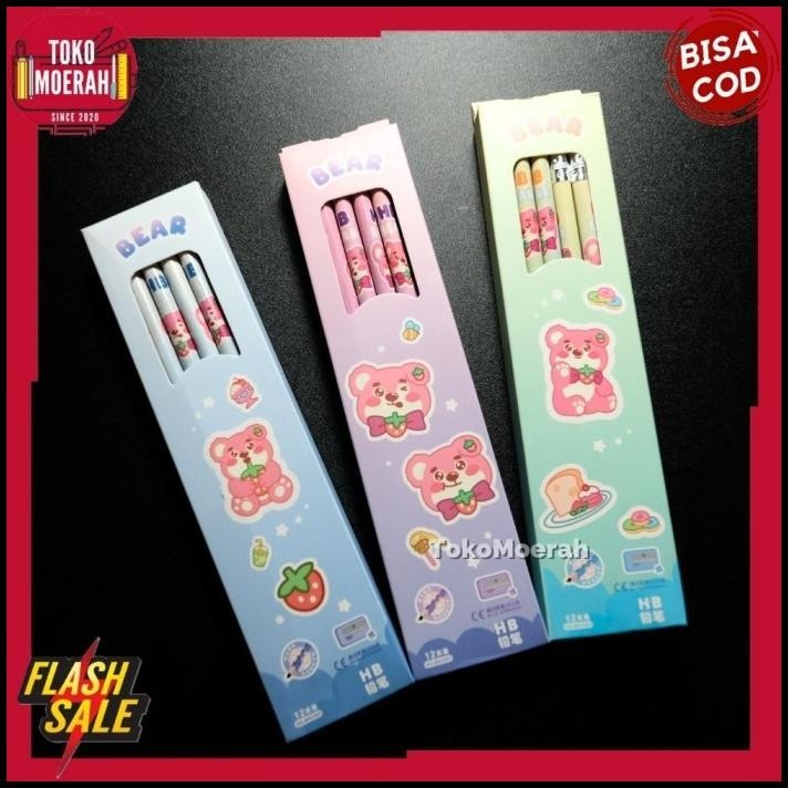 

GRATIS ONGKIR PENSIL LOTSO 1 LUSIN 12PCS PENSIL HB LOTSO LUCU UNIK 1 BOX PENSIL KAYU LOTSO !!!!