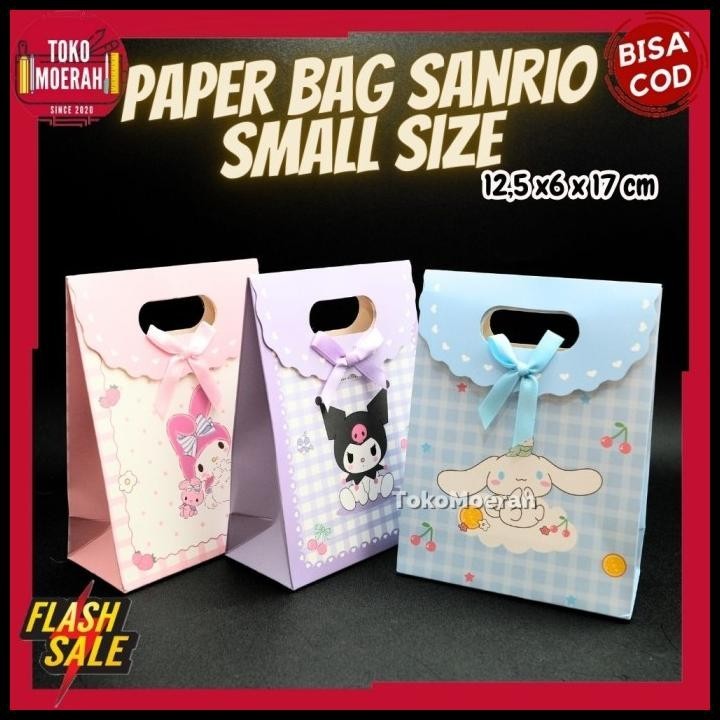 

TERMURAH KANTONG PAPER BAG SANRIO UKURAN SEDANG PAPERBAG KANTONG HADIAH SANRIO !