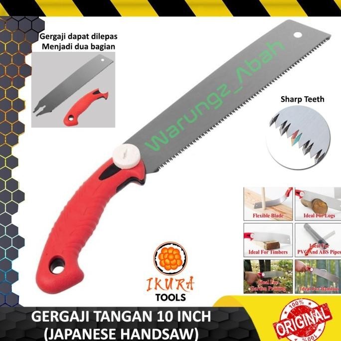 GERGAJI LENTUR JEPANG RYOBA HANDSAW POTONG KAYU PAPAN PIPA PVC RANTING