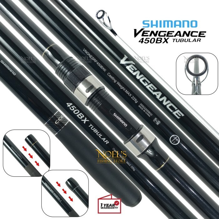 JORAN SHIMANO VENGEANCE BX TUBULAR SAMBUNG 3 SURF ROCK PASIRAN LAUT