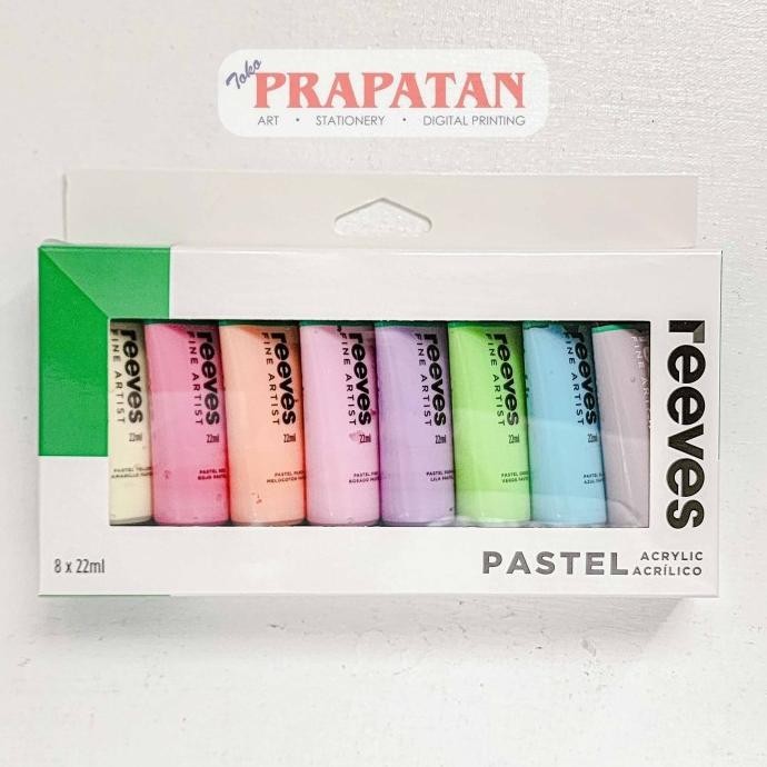

Cat Akrilik Set Reeves 8x22ml PASTEL METALLIC | Reeves Acrylic Set