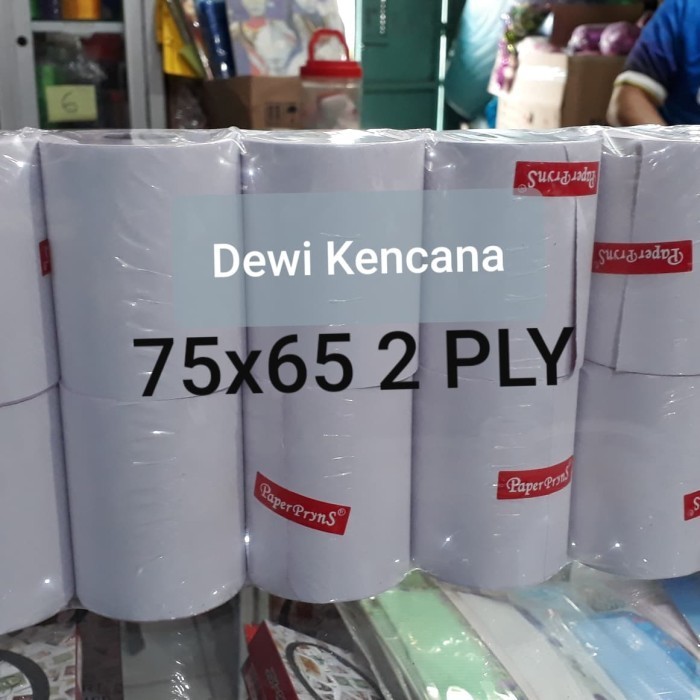 

Kertas Kasir / Struk / Paper Roll Uk. 75X65 2 Ply Merk Paperpryns