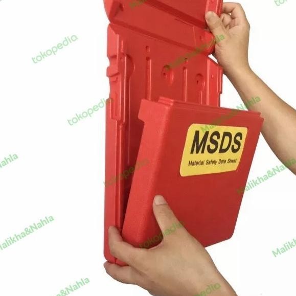 

Loto 11X8.5X1.63 Inch Red Document Storage Box Stations, Msds-9000-07 Kualitas Premium