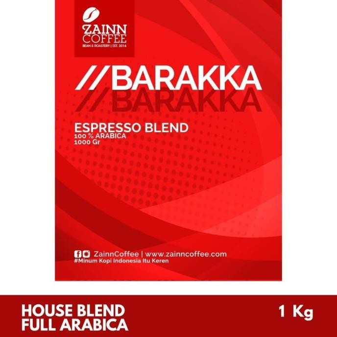 

House Blend / Espresso Based Barakka 1 Kg Full Arabica