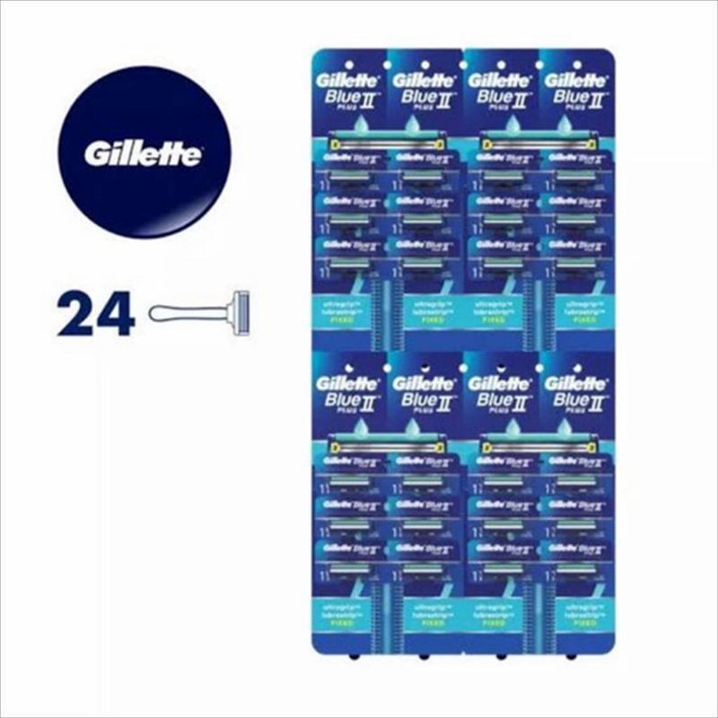 Gillette Pisau Cukur Blue 2 Plus 1Renceng isi 24 IT ( asli)
