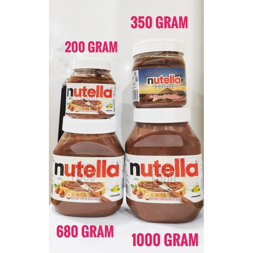 

Nutella Halal Mui/Chocolate Hazelnut Jam/Selai Coklat Hazel/Ferrero