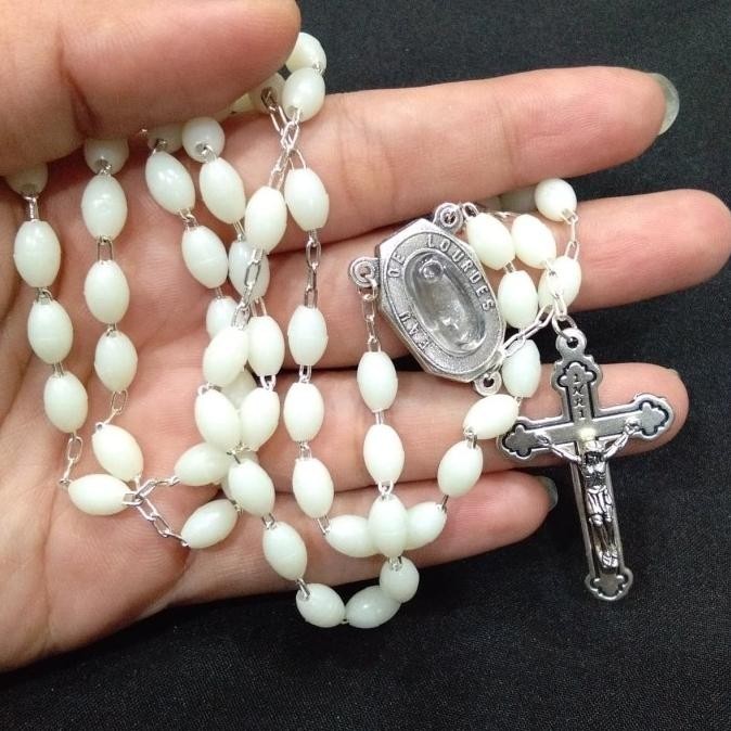 Rosario import fosfor/ rosario / rosario glow in the dark / kalung