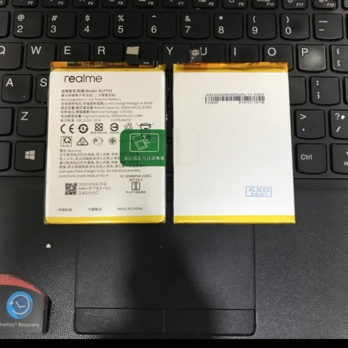 Realme C12 BLP793 BLP 793 Battery Batre Original