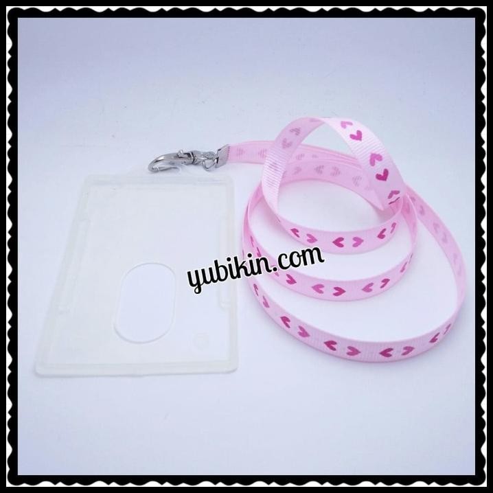 

BEST DEAL 1 PIECE PITA TALI ID CARD PINK MUDA LOVE 80CM !!!