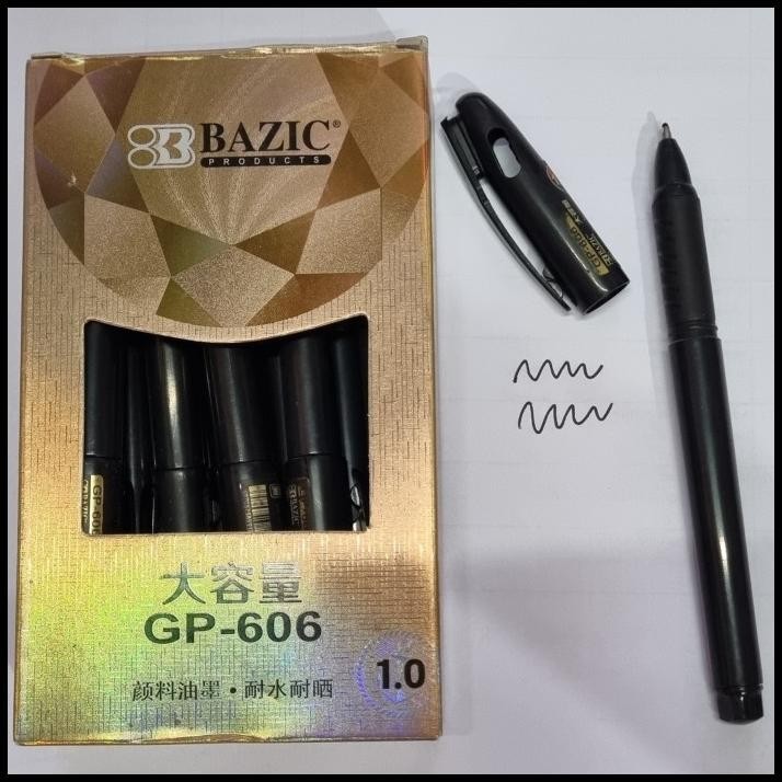 

TERBARU BAZIC PUPLEN PEN TINTA BLACK HITAM PULPEN HITAM !!!!