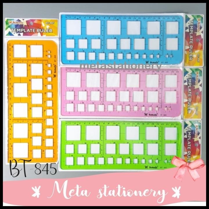 

BEST DEAL TEMPLATE RULER / PENGGARIS CETAKAN BT-845 BUTTERFLY !!!!!!