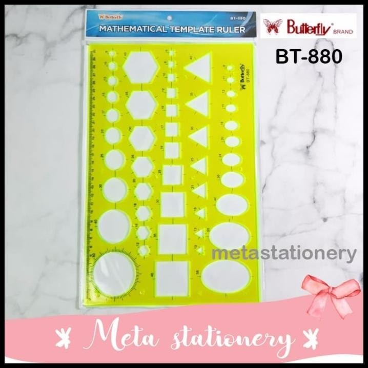 

TERMURAH PENGGARIS CETAKAN BUTTERFLY BT-880 !