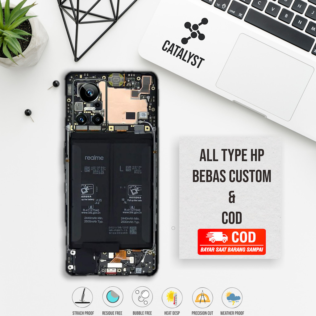 2 Pcs Skin Realme GT Neo 3 Fullbody Teardown mesin Kode - SITO