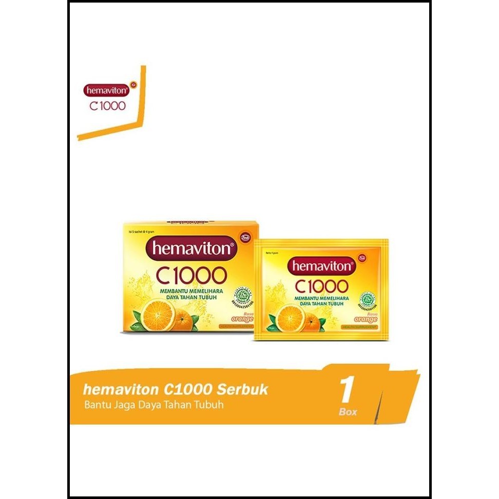 

BEST DEAL HEMAVITON HEALTH DRINK VITAMIN C1000 ORANGE 5X4G !