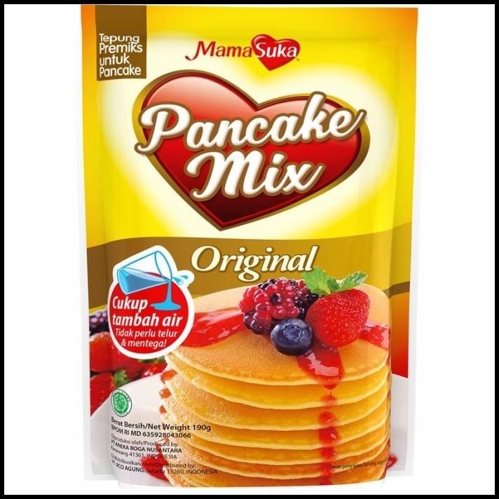 

GRATIS ONGKIR MAMASUKA PANCAKE MIX POWDER 190G !