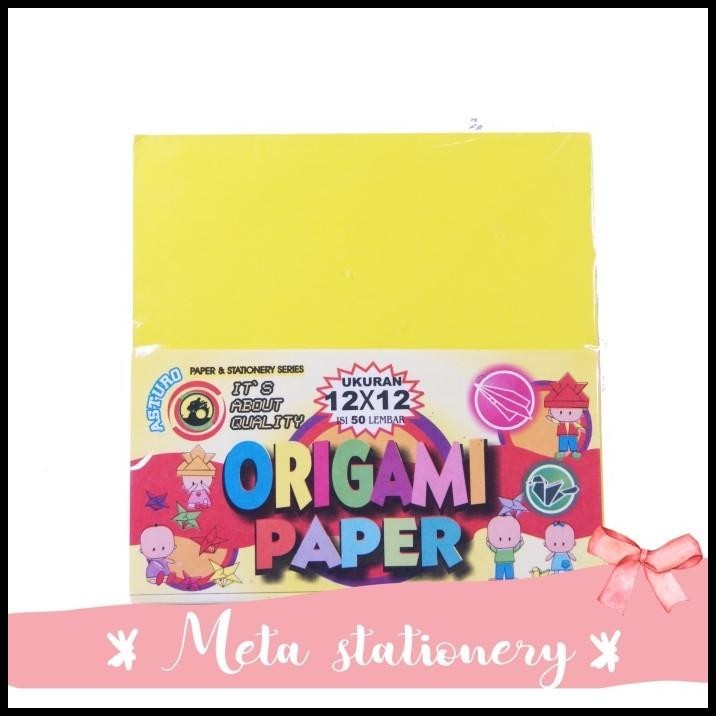 

TERMURAH ORIGAMI / KERTAS LIPAT ASTURO 12 X 12 !!!