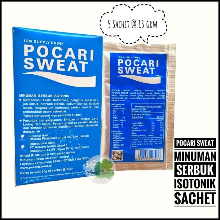 

DISKON POCARI SWEAT SACHET 1 BOX ISI ( 5 SACHET ) MINUMAN SERBUK ISOTONIK