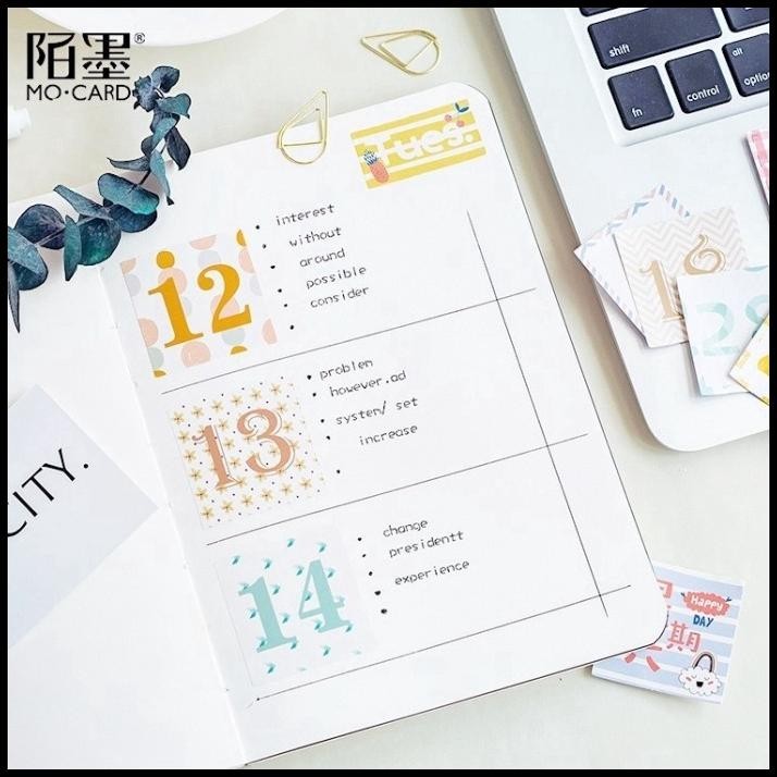 

TERBARU NUMBERS DECO STICKERS STIKER ANGKA JOURNAL SCRAPBOOK DIY DEKOR JURNAL !!!