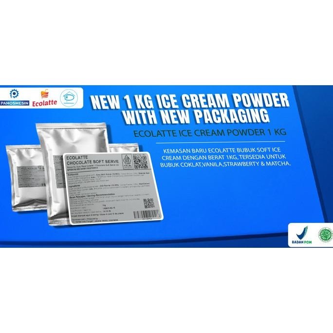 

BIG SALE ECOLATTE BUBUK ICE CREAM SOFT POWDER 500GR BUBUK ES KRIM VANILLA COKLA !!!!!