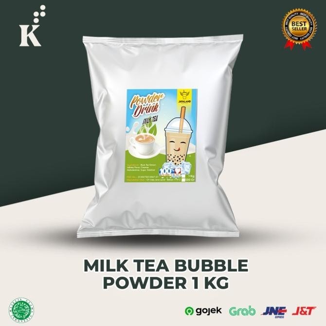

TERBARU BUBUK MINUMAN MILK TEA BUBBLE POWDER DRINK ORIGINAL JAVALAND 1KG !!!!!