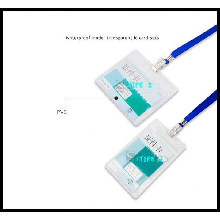 

TERMURAH NAME TAG POLOS. GANTUNGAN ID CARD, KALUNG ID CARD WATERPROOF !!!!