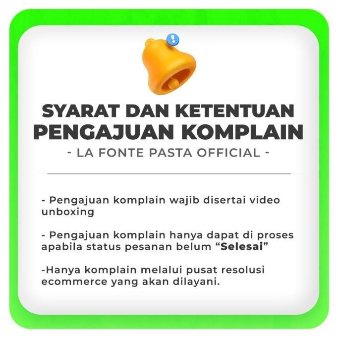 

TERBARU 5 PCS - LA FONTE FUSILI 450G !!!!!