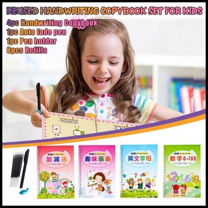 

TERBARU MAGIC PRATICE BOOK 4 BUKU ANAK BELAJAR MENULIS GAMBAR 3D + PULPEN !!