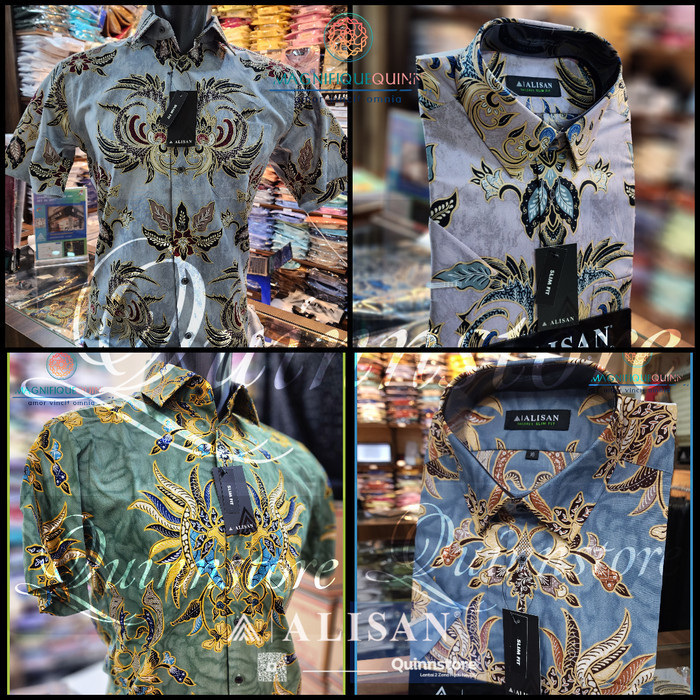 Alisan Kemeja Batik Lengan Pendek - Slim Fit