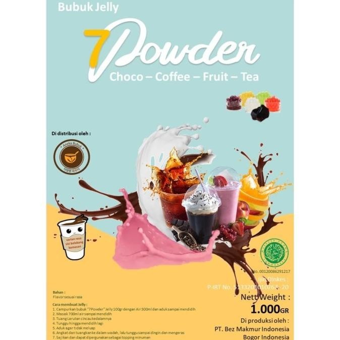 

BIG SALE BUBUK 7 POWDER - GRASS JELLY - ( CINCAU ) 1KG !!!!!