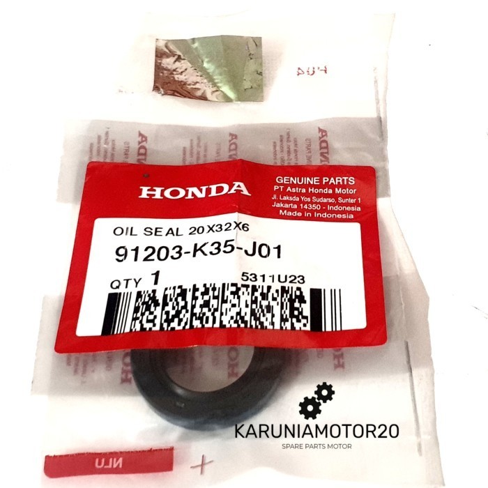 Seal As Pully Beat/Vario/Scoopy/PCX/Genio Original AHM 91203-K35-J01