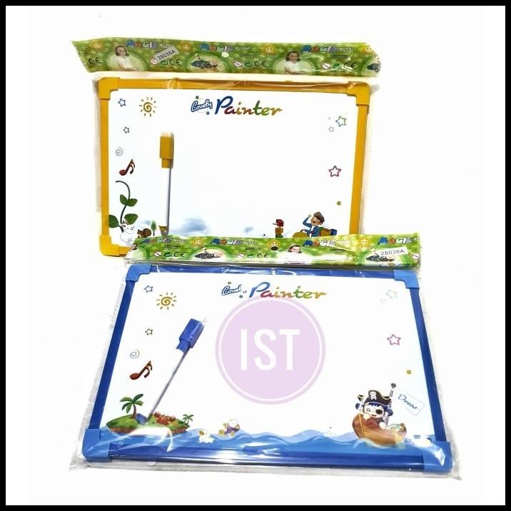 

TERMURAH MAINAN PAPAN TULIS WHITEBOARD SPIDOL NO.28038A !