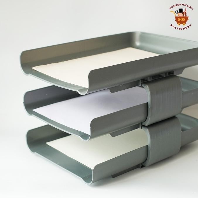

Gg Letter Tray Microtop 803 /Rak Dokumen/Rak Kertas/Rak Susun/Tingkat Premium Murah Baru